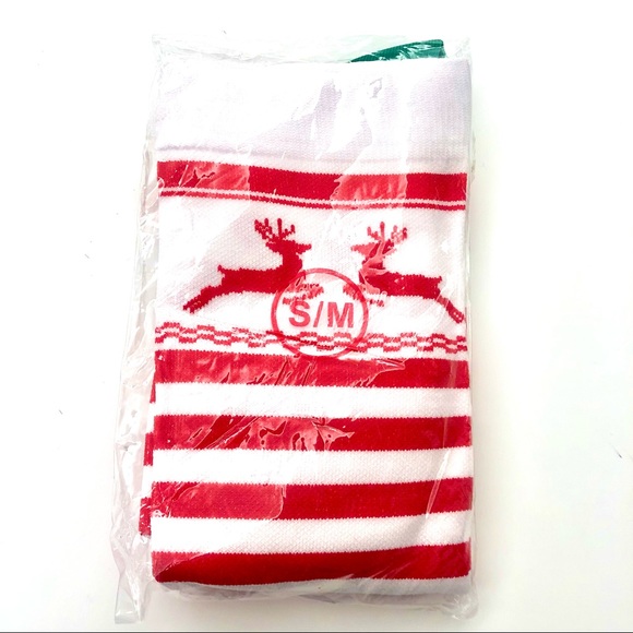 Candy Stripe Holiday Socks Size S/M - Picture 3 of 5